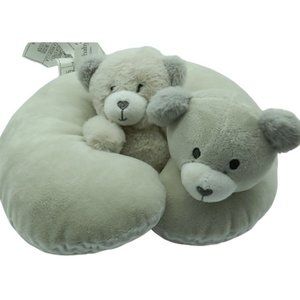 Kelly‎ Toys Kellybaby Collection Teddy Bear Rattle & Neck pillow  NWOT 2020